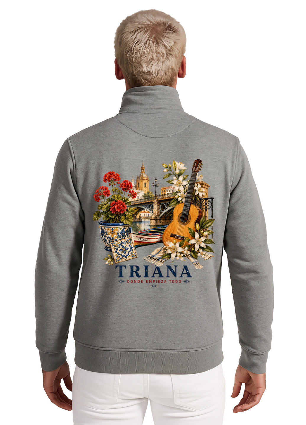 Sudadera media cremallera