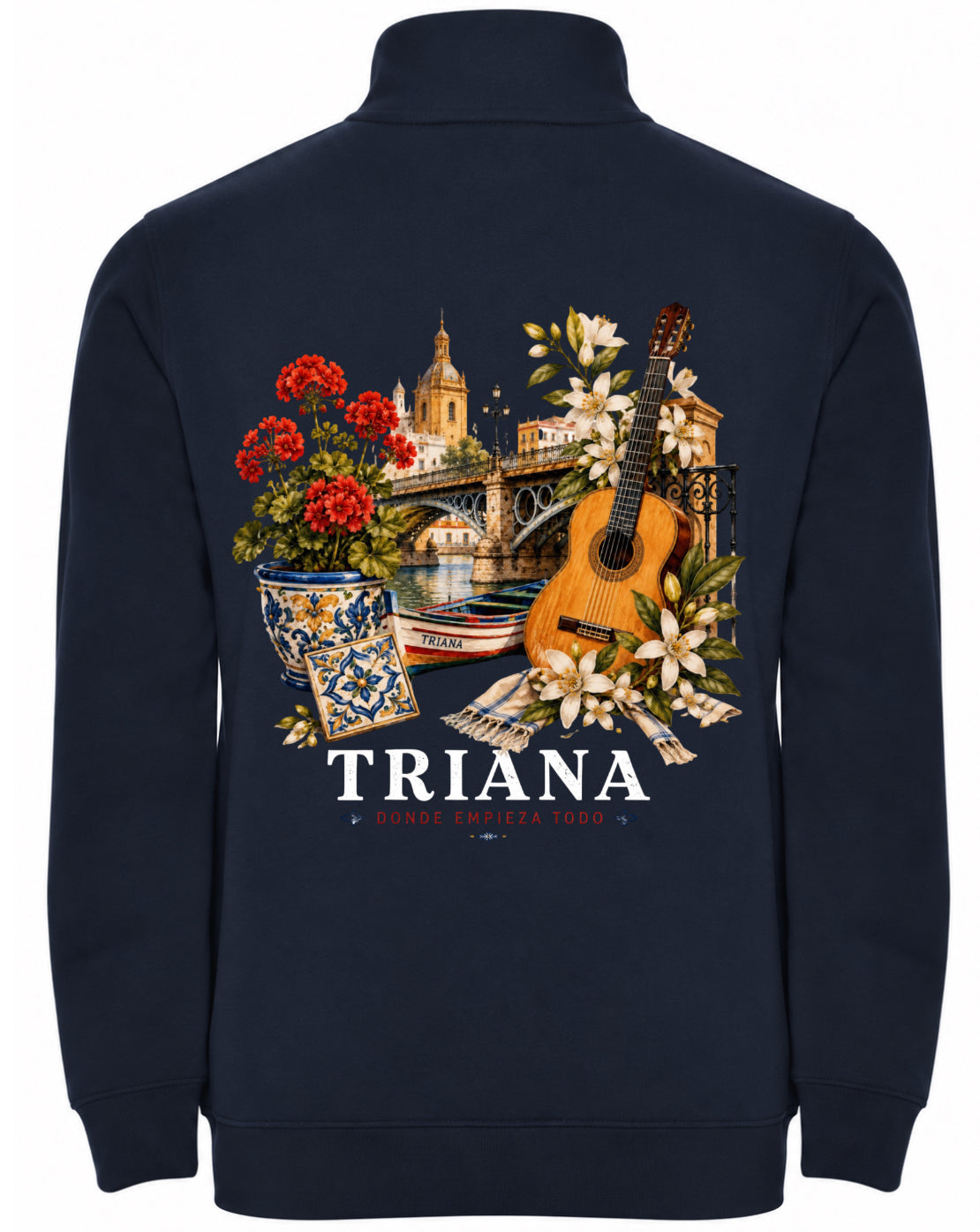 Sudadera media cremallera
