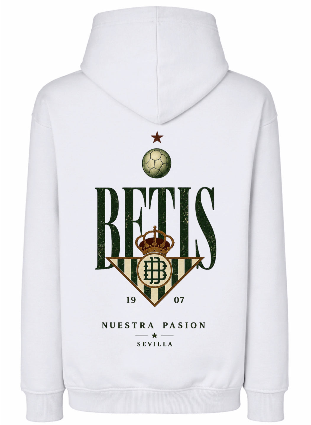 Sudadera oversize capucha Betis
