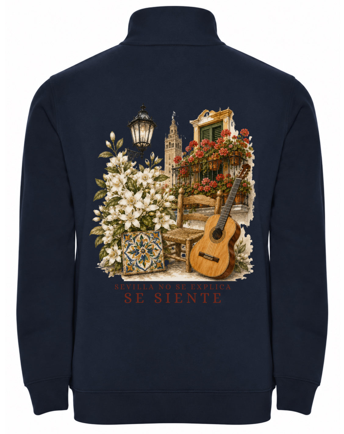 Sudadera media cremallera
