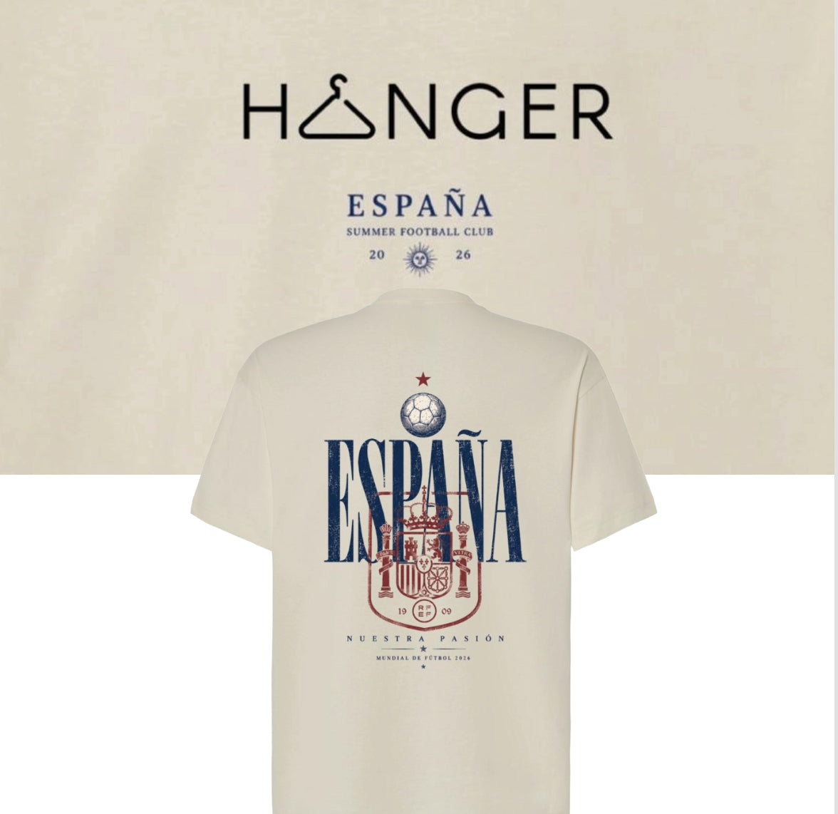 Camiseta oversize España Mundial