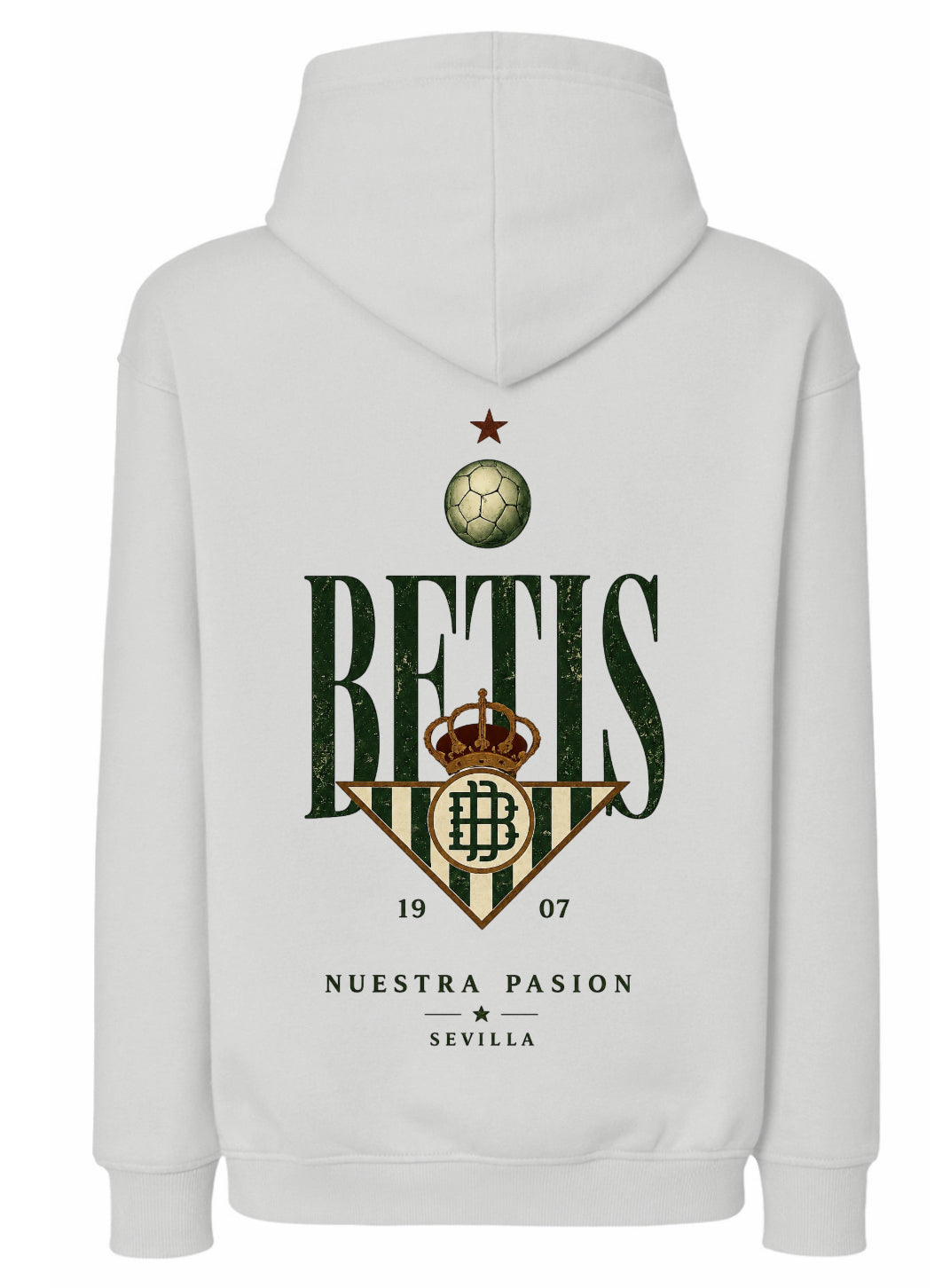 Sudadera oversize capucha Betis