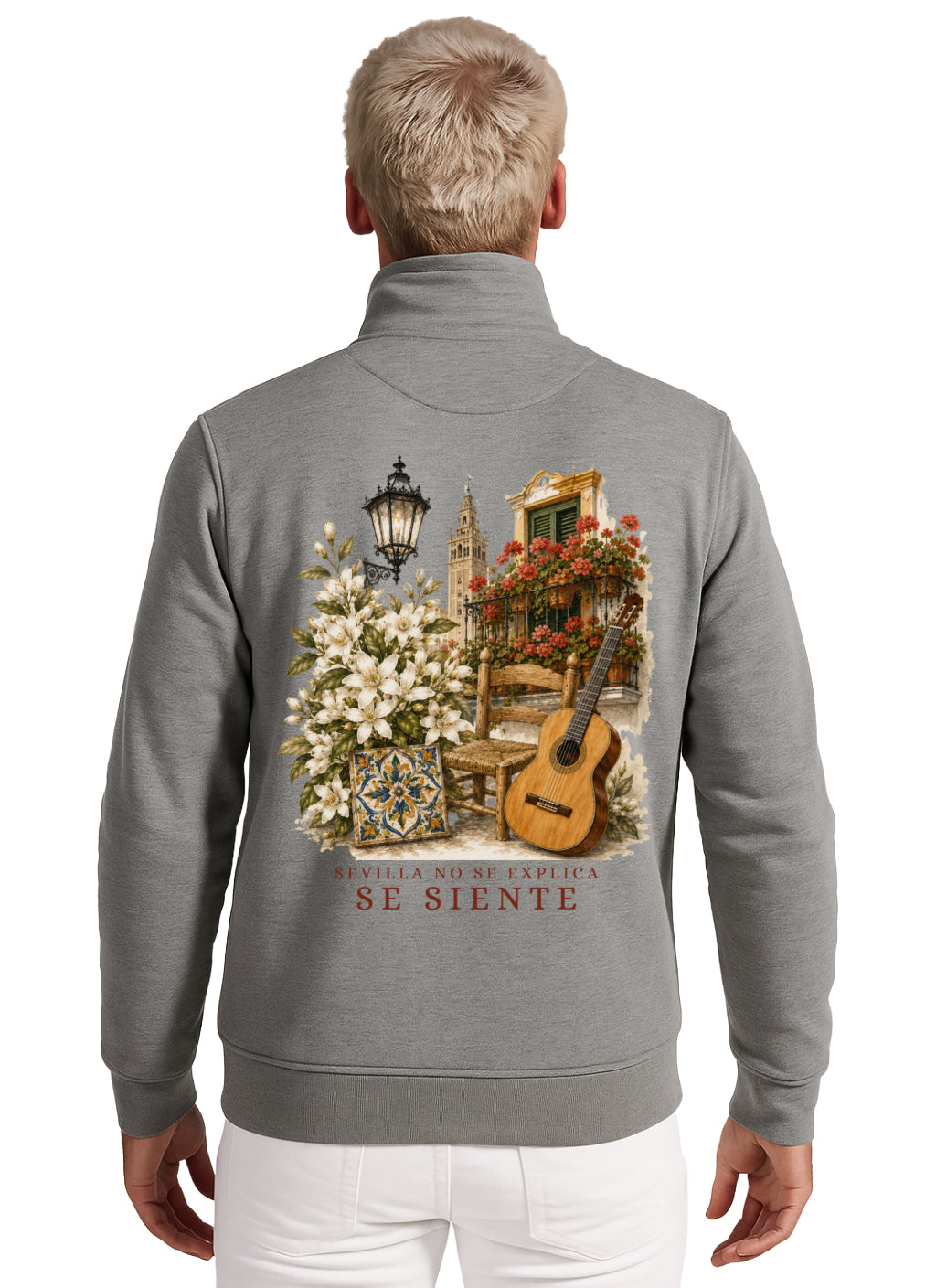 Sudadera media cremallera