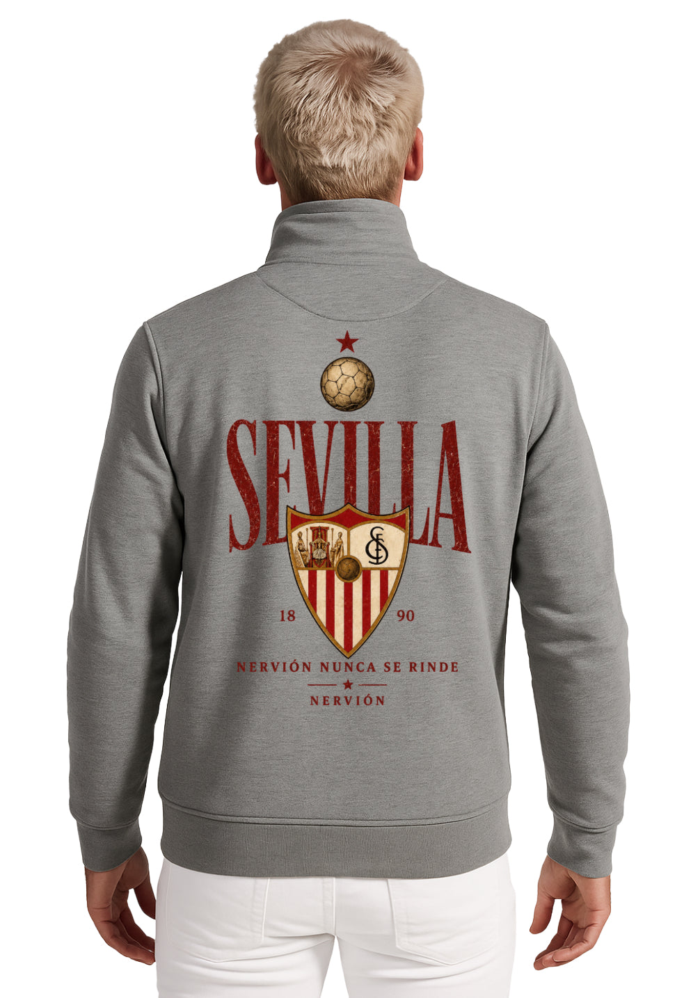 Sudadera sevilla media cremallera