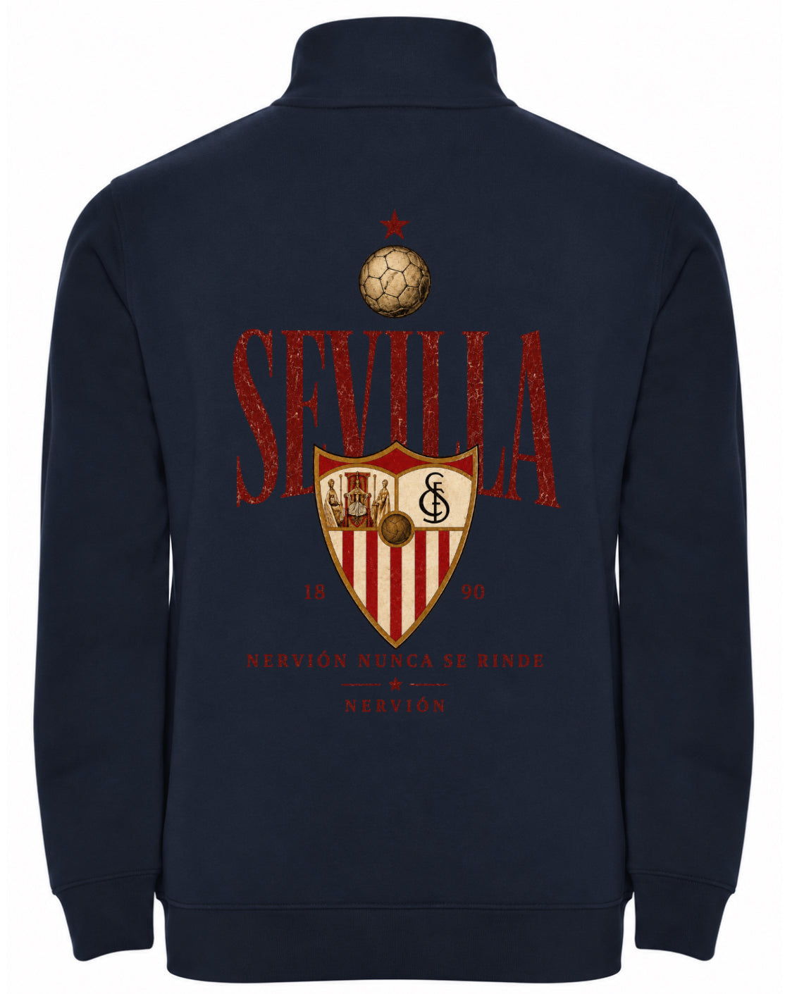 Sudadera sevilla media cremallera