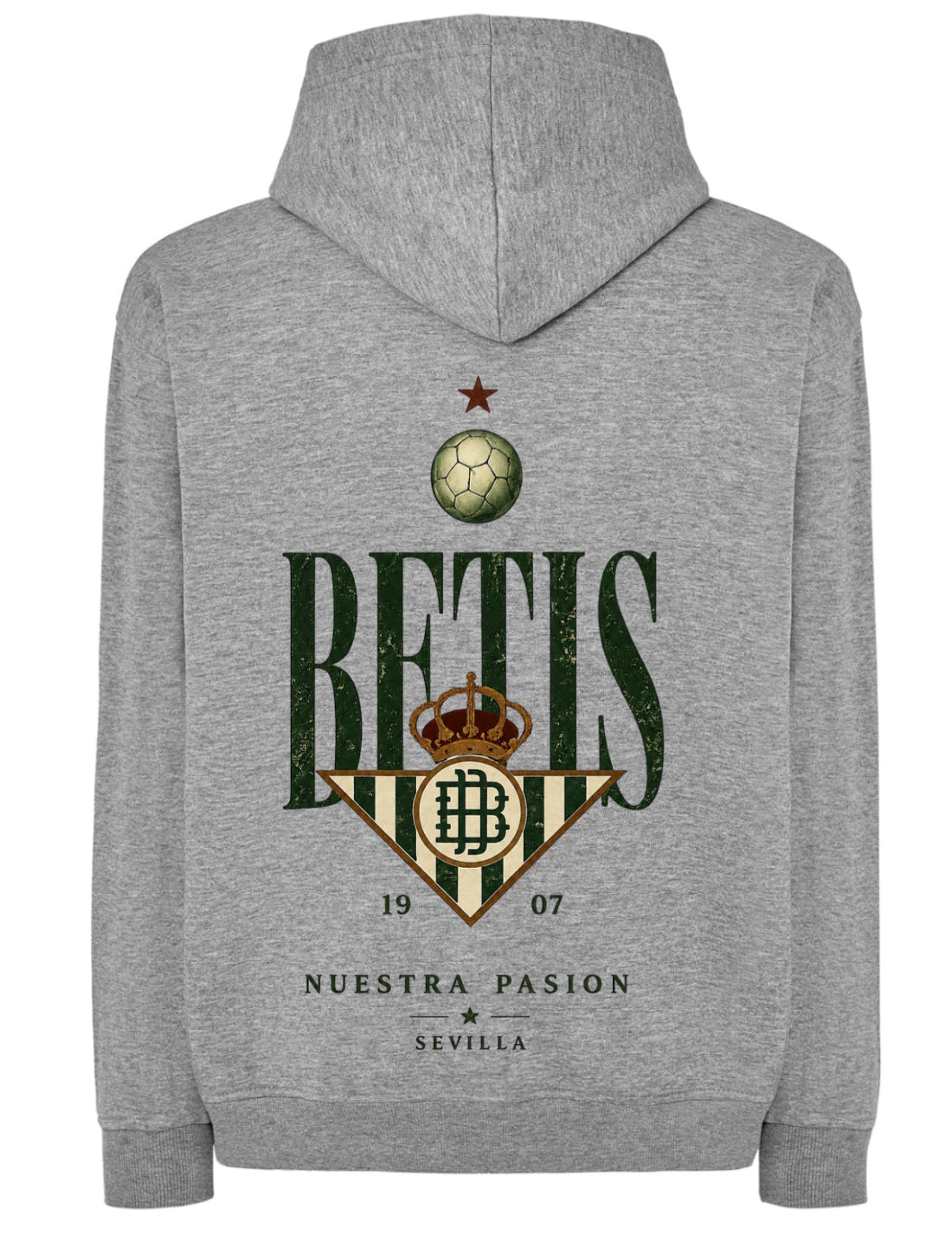 Sudadera oversize capucha Betis