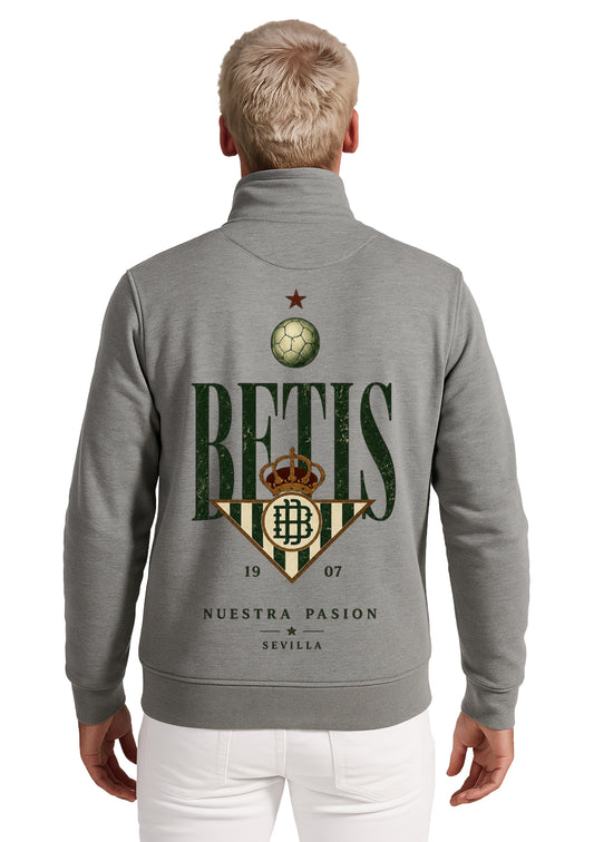 Sudadera Betis media cremallera