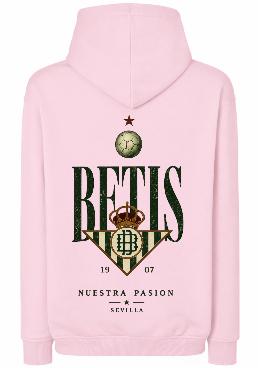 Sudadera oversize capucha Betis