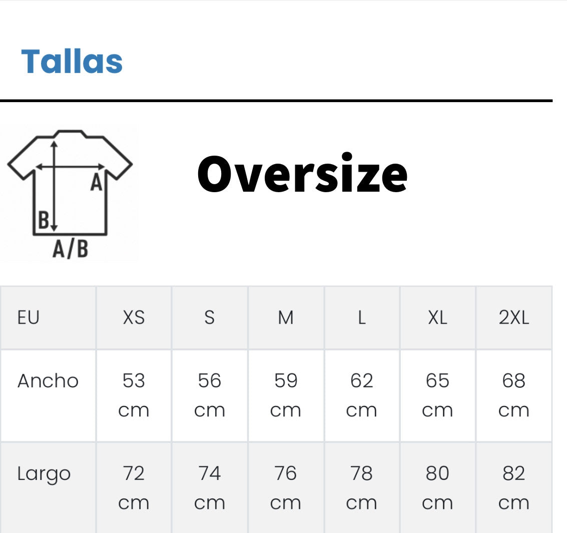 Camisetas oversizes